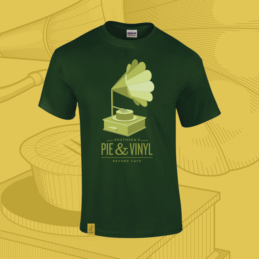 Logo Print Tee Old Green - FRAME main image 1